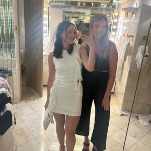 White skirt and top set